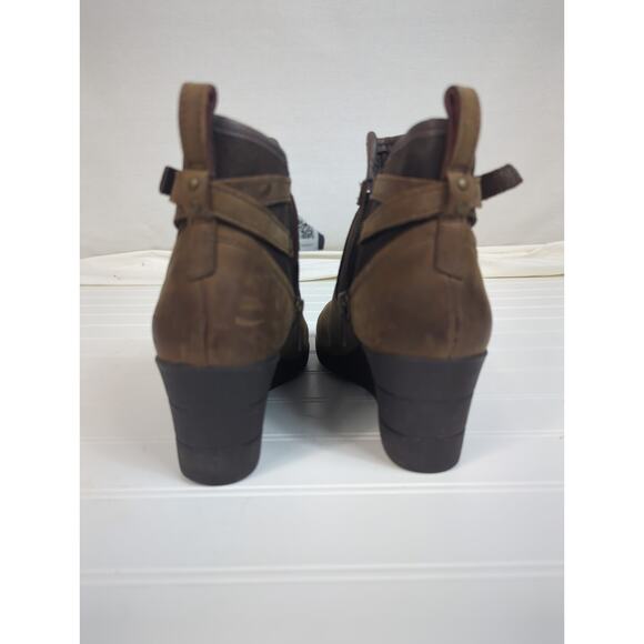UGG Australia Emalie Stout Waterproof Wedge Ankle Boot Brown 7 - Picture 11 of 11